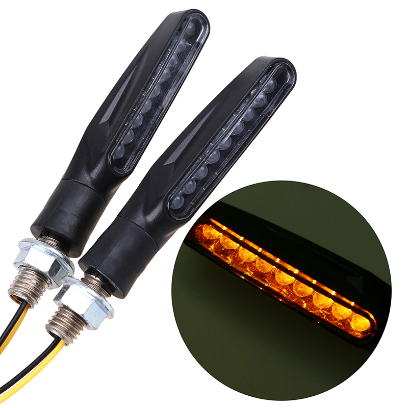 MECCANIXITY Lot de 2 clignotants LED 12 V 22 mm M22 en métal étanche avec joint torique Rouge