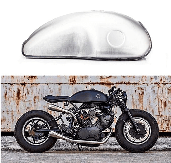 Protections Réservoir Moto Café Racer - Autocollants Caoutchouc Antidérapants, Universels, Noirs/marrons/gris