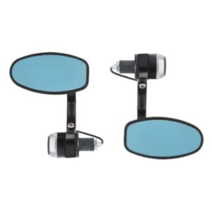 Kit indicatori e specchietti da manubrio ovali (BAR END) VR7